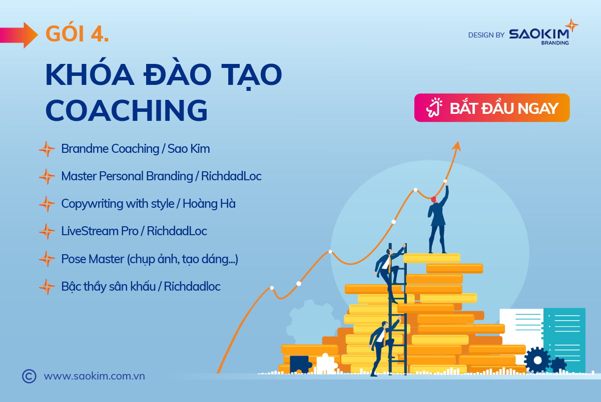 Dịch vụ xây dựng thương hiệu cá nhân 4: Khóa đào tạo huấn luyện