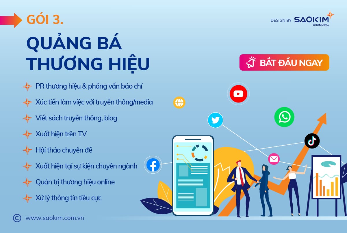 Dịch vụ xây dựng thương hiệu cá nhân 3: Quảng bá thương hiệu