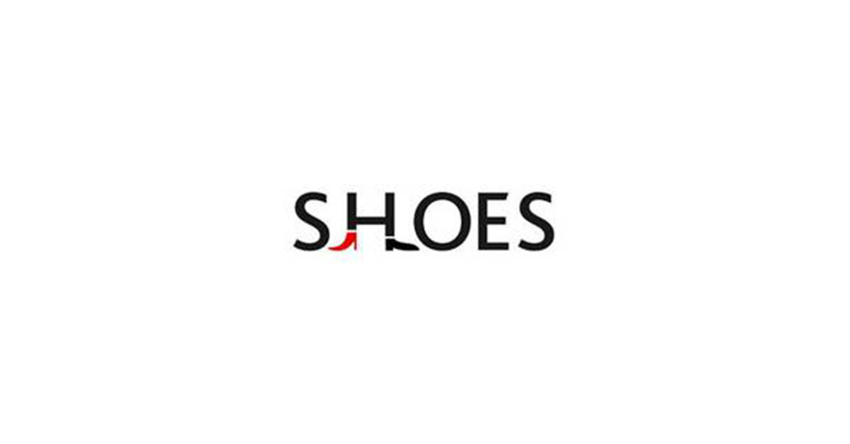 Thiết kế logo giày cách điệu với chữ Shoes Thiết kế logo giày đẹp và sáng tạo - 1