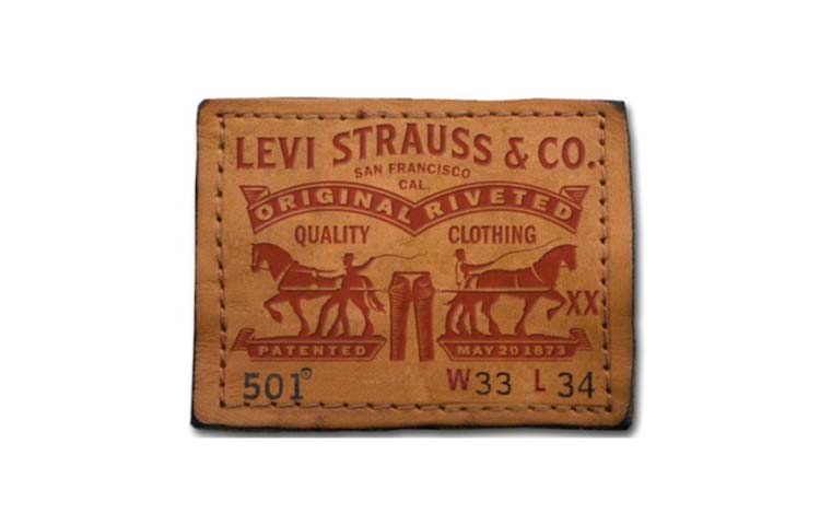 Thiết kế logo của quần jean Levi Strauss.