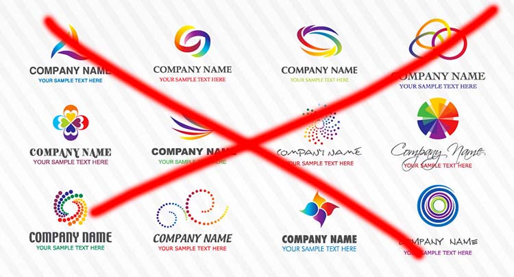 Không sử dụng các thiết kế logo hiện có.