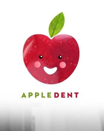 Mẫu-Thiết kế-Logo-Apple-Appledent