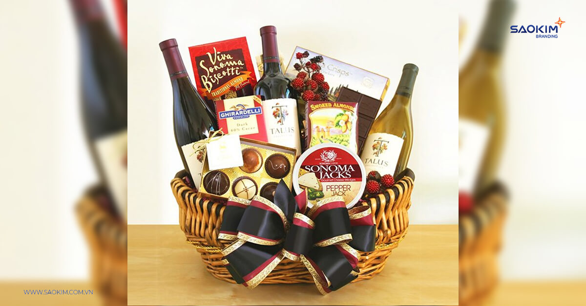 Quà tặng đêm giao thừa # 2: Giỏ quà tết cao cấp