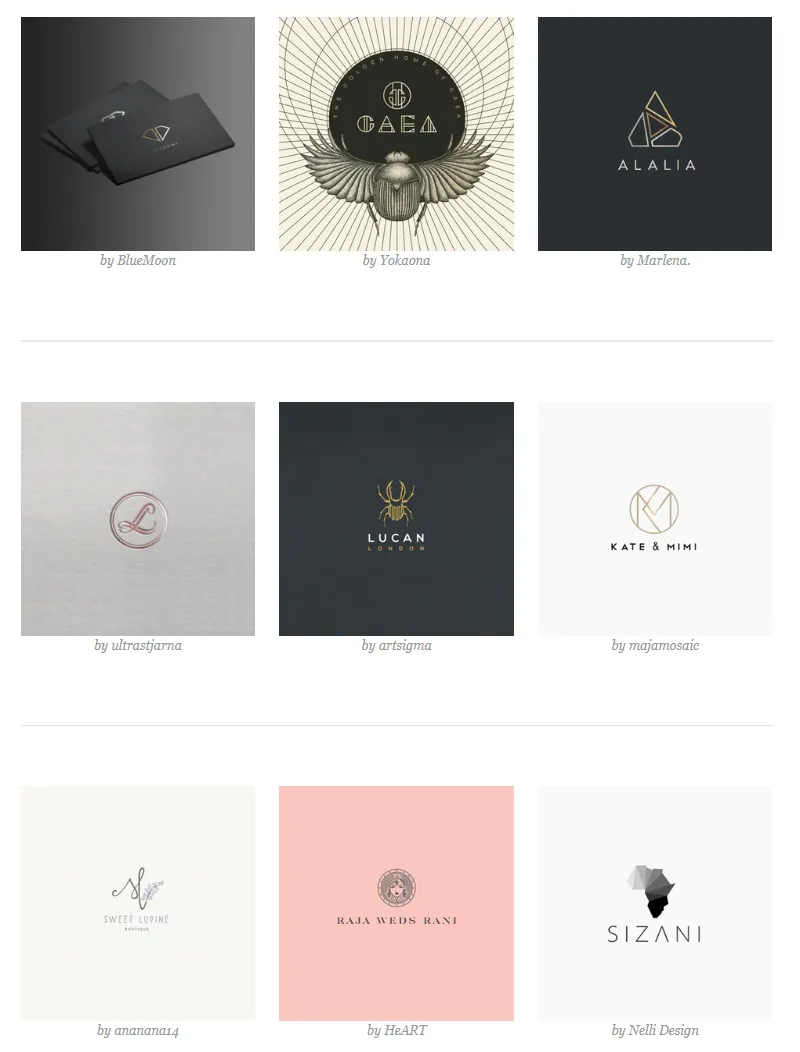 Thiết kế logo thời trang sang trọng