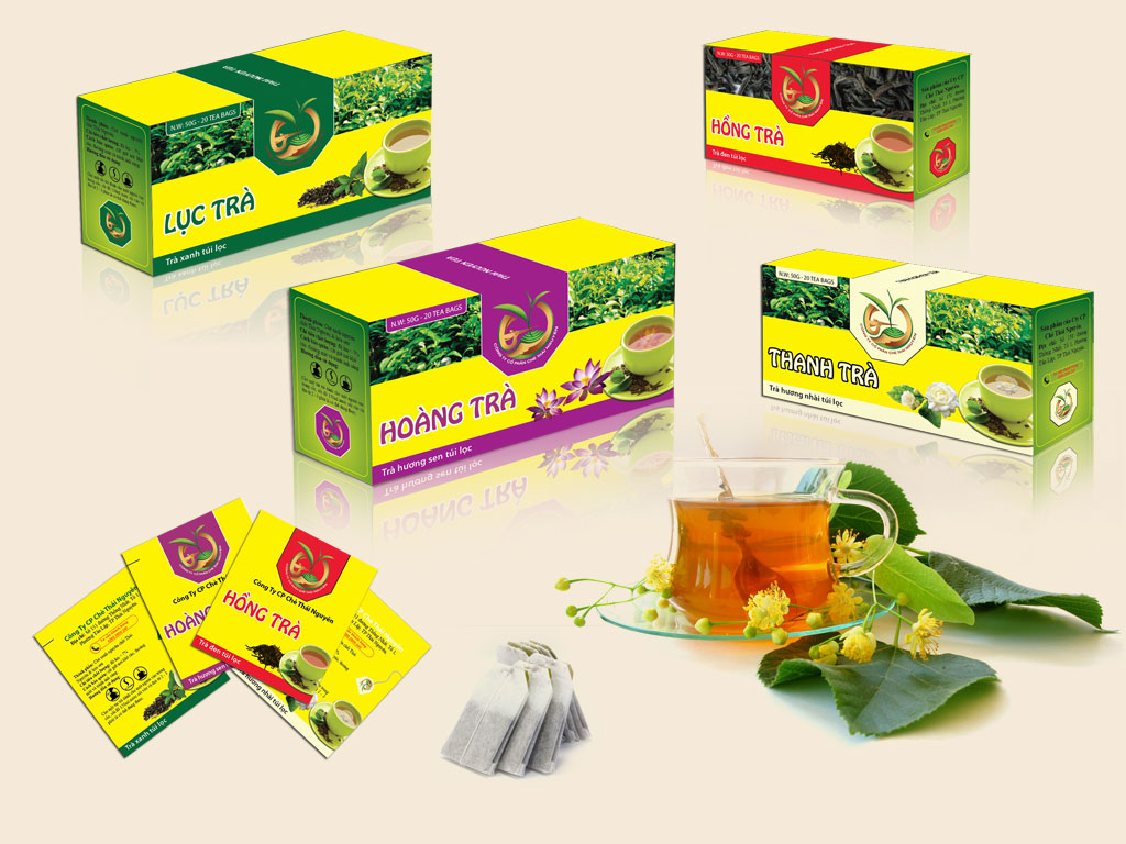 Thiết kế bao bì cho các sản phẩm trà