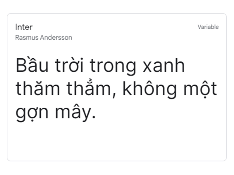 Font Việt hóa đẹp - TOP 8 - Inter