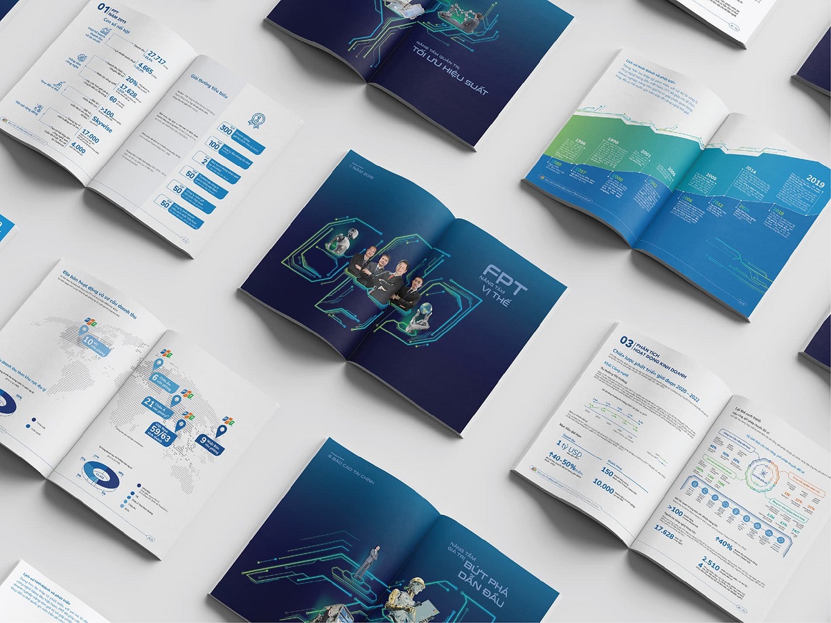 Sử dụng phông chữ đẹp trong thiết kế báo cáo thường niên