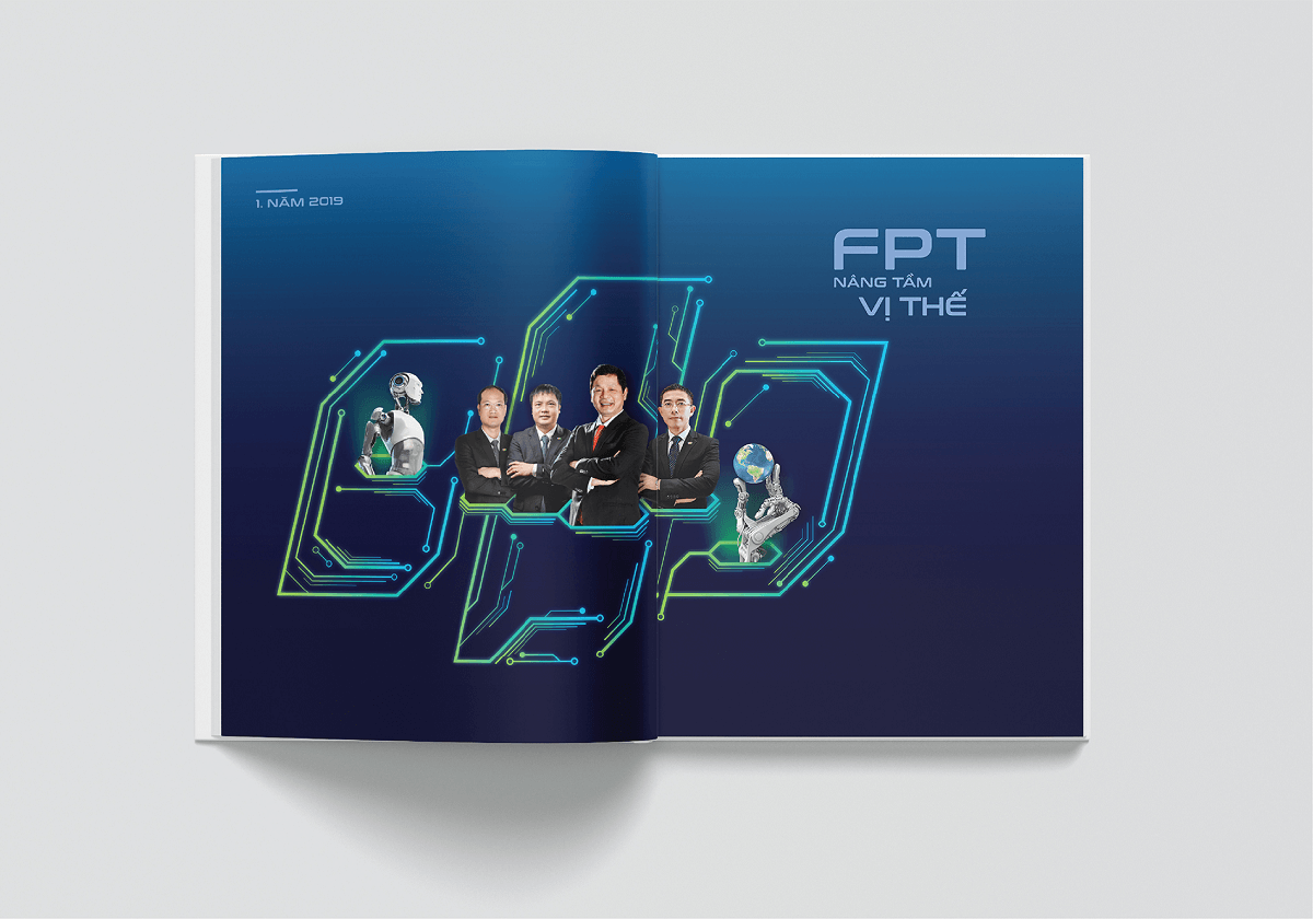 Thiết kế sử dụng không gian trong thiết kế báo cáo thường niên