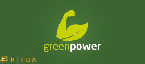 Mẫu-Thiết kế-Logo-Hình ảnh-La-Xanh-Điện