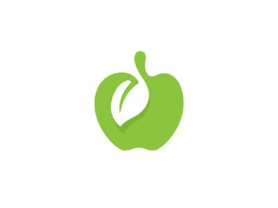 Template-design-Logo-shape-apple-green