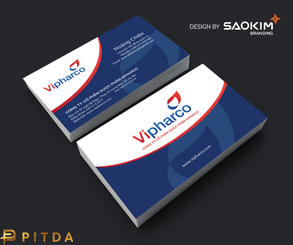 [Pitda.vn]    Logo thương hiệu dược - y tế VIPHARCO do PITDA.VN Branding thiết kế
