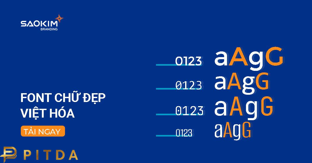 Tải font chữ đẹp, tiếng việt cho thiết kế, làm slide powerpoint, word
